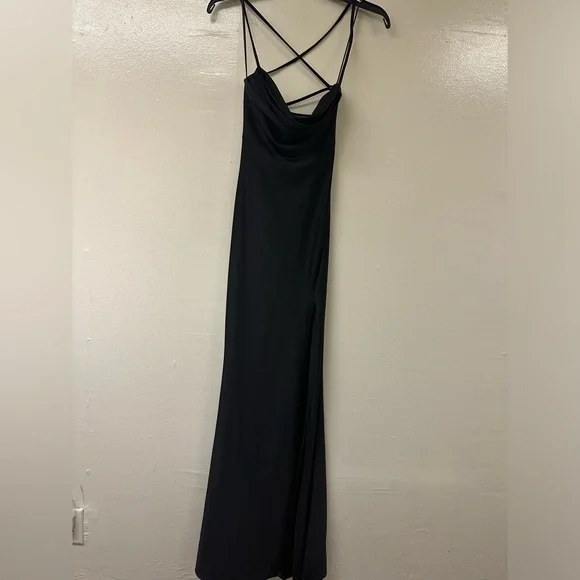 extra black dresses Elegant Sydney Maxi Dress in Black main image 0